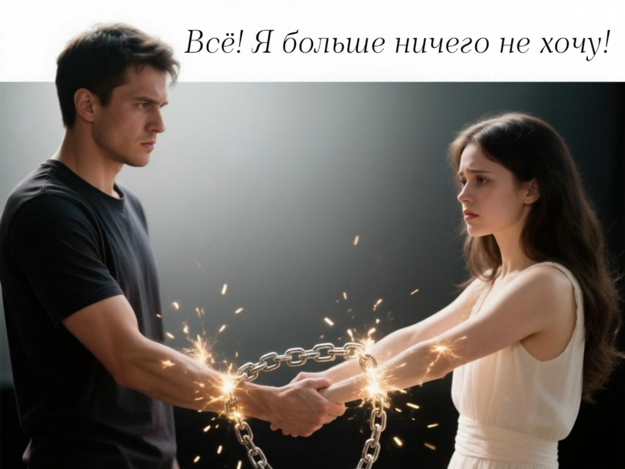 Всё, я больше ничего не хочу! Я всё делаю для того, чтобы наши отношения наладились, но она живет как хочет!