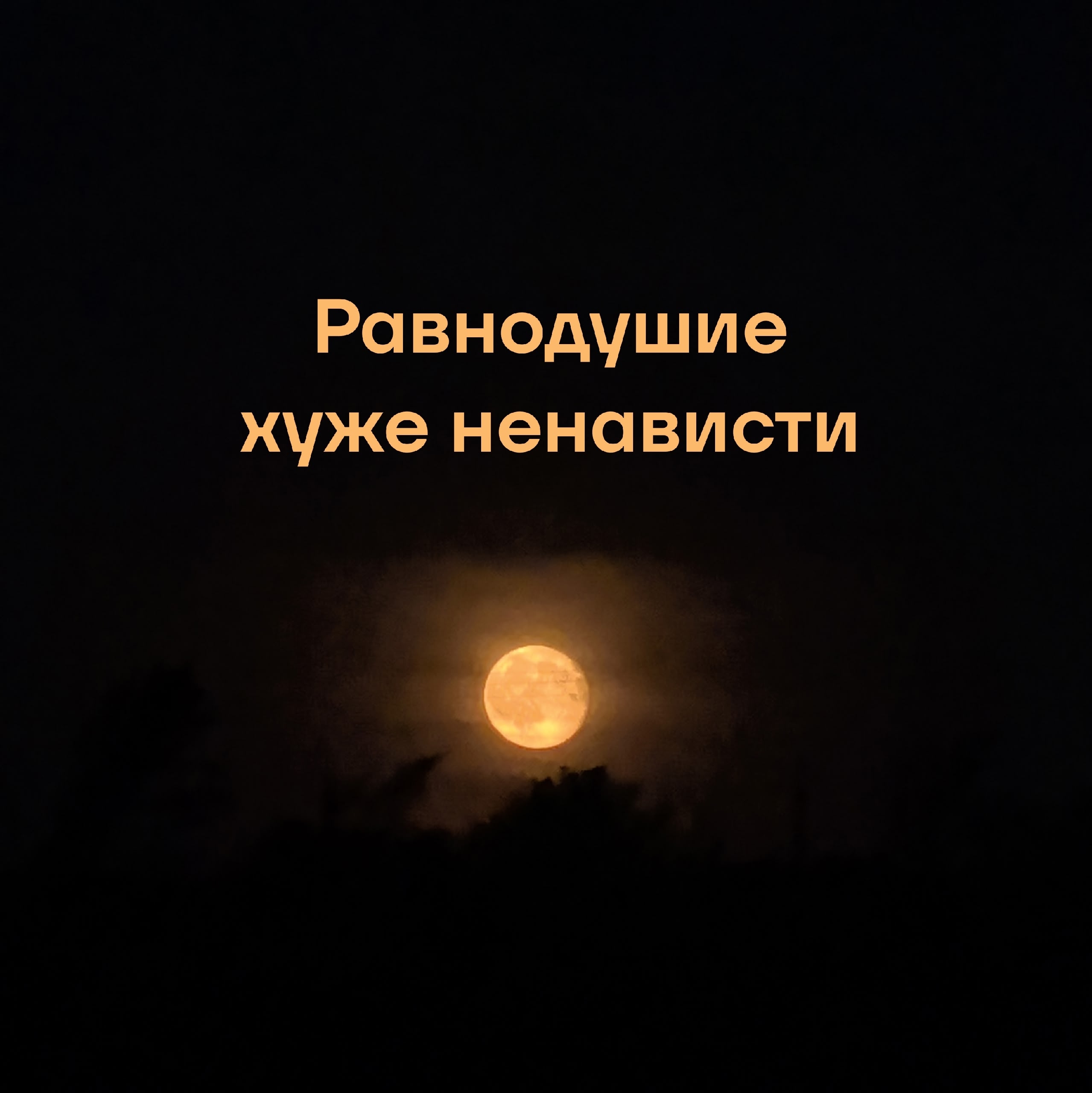 Фраза «Равнодушие хуже ненависти» - как вам эта фраза?